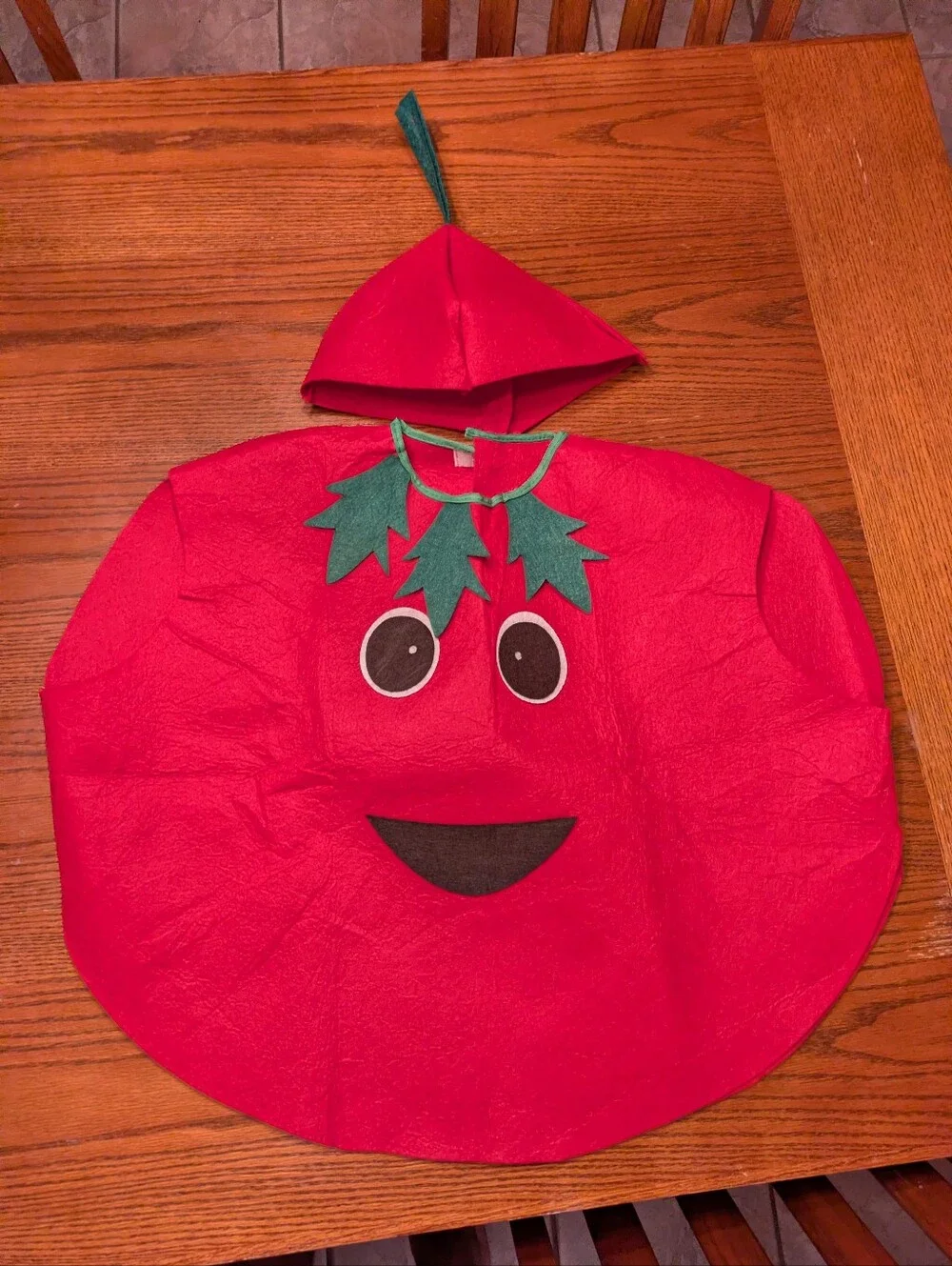Kids Tomato Costume 🍅 Fits Ages 2–5 🍅 Halloween Dress-Up 🍅 One Size